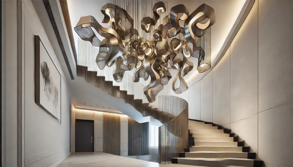 06 - Make Art With Staircase Sculptural Pieces Ideas