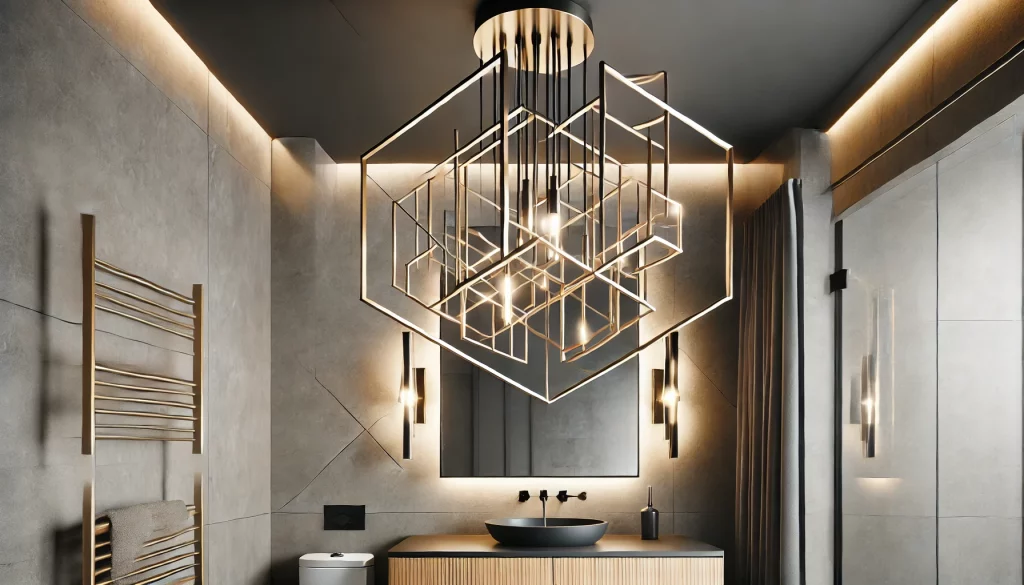 Bathroom With Geometric Shapes Ideas Make Modern Magic - 03