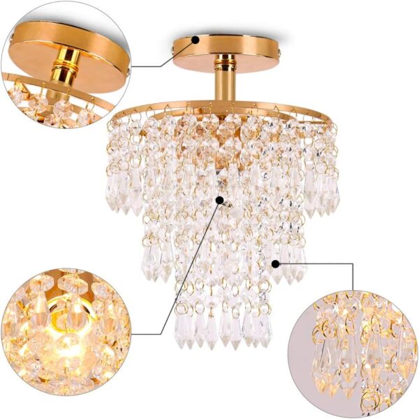 Crystal Chandelier with Beautiful Pendant Design detail