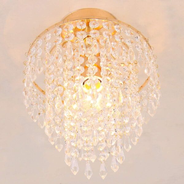 Crystal Chandelier with Beautiful Pendant Design hanging