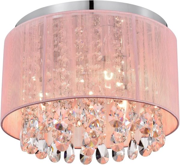 Elegant Crystal Ceiling Chandelier for Modern Flush Mount Lighting 1