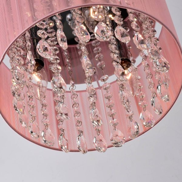 Elegant Crystal Ceiling Chandelier for Modern Flush Mount Lighting 6