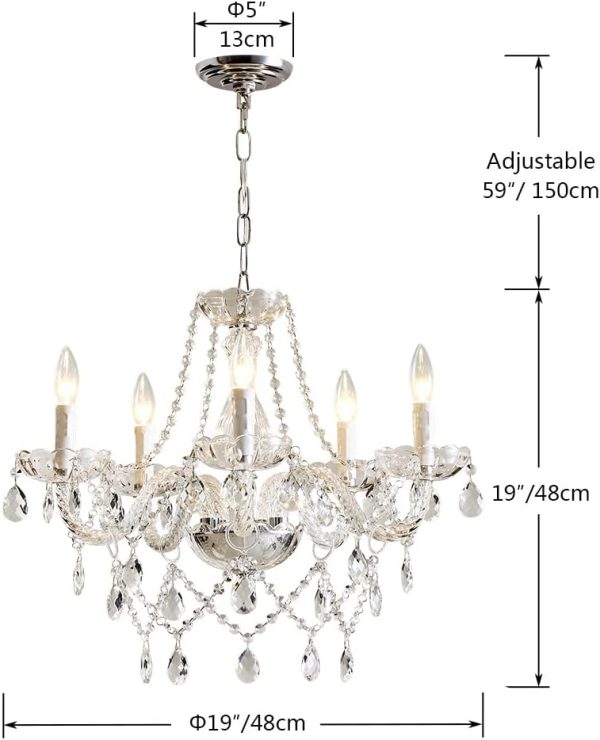 Elegant Modern Crystal Glass Chandelier Pendant for Modern Ceiling Lighting 3