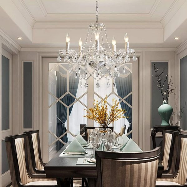 Elegant Modern Crystal Glass Chandelier Pendant for Modern Ceiling Lighting 6