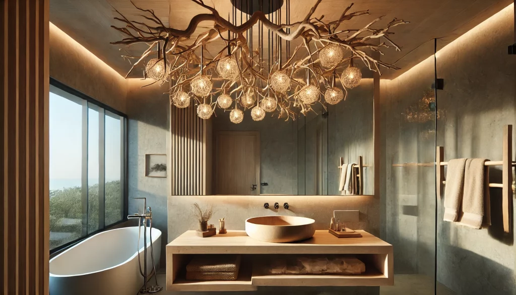 Modern Bathroom Chandelier Ideas Go Green - 04