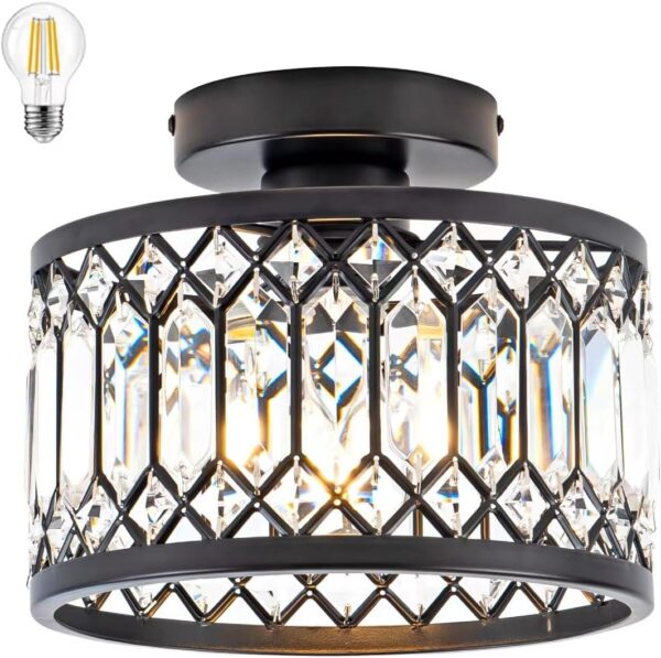 Semi Flush Mount Elegant Crystal Lighting