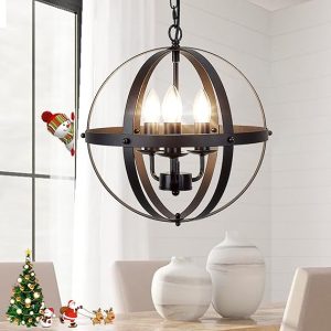 Spherical Vintage Pendant Chandelier for Modern Spaces 1